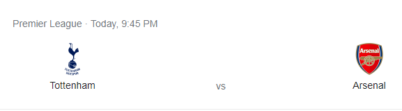 مشاهدة مباراة توتنهام هوتسبير ضد آرسنال بث مباشر - الدوري الإنجليزي